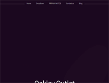 Tablet Screenshot of oakleyoutlet.net